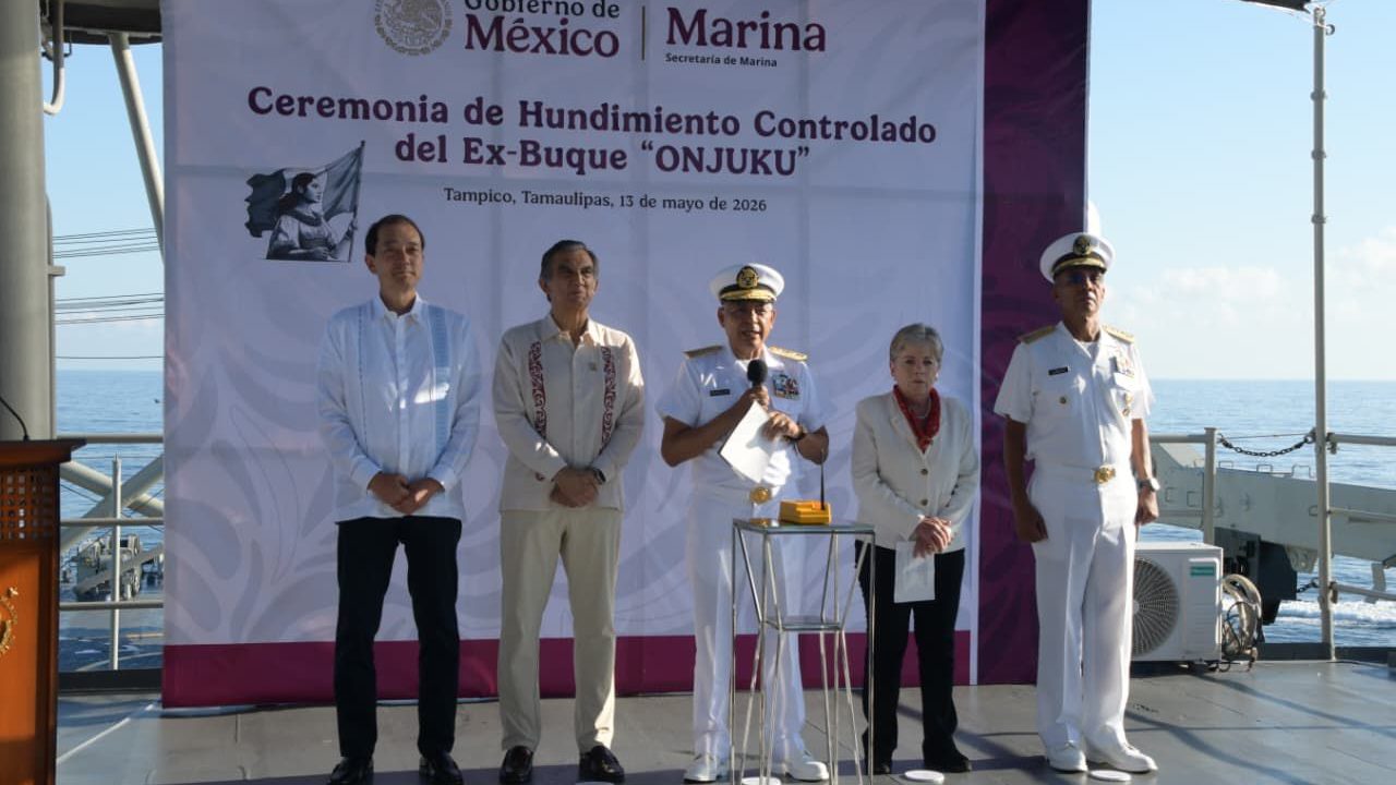 Américo Villarreal agradece apoyo de la presidenta Sheinbaum y de la Marina al desarrollo de Tamaulipas